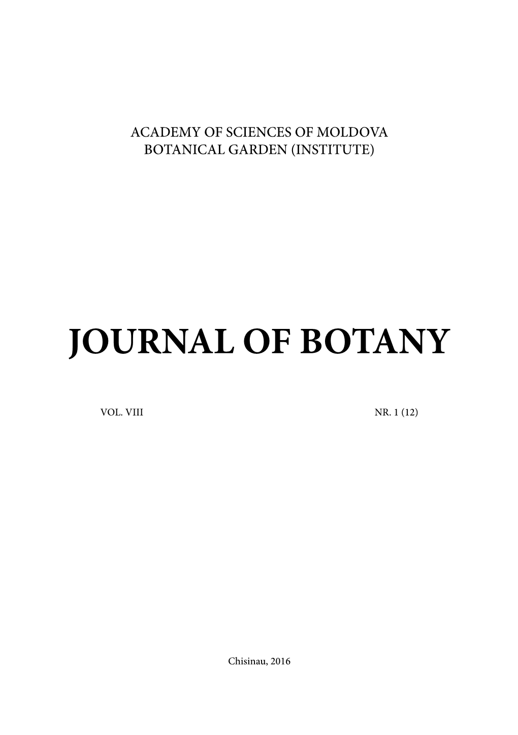 Journal of Botany