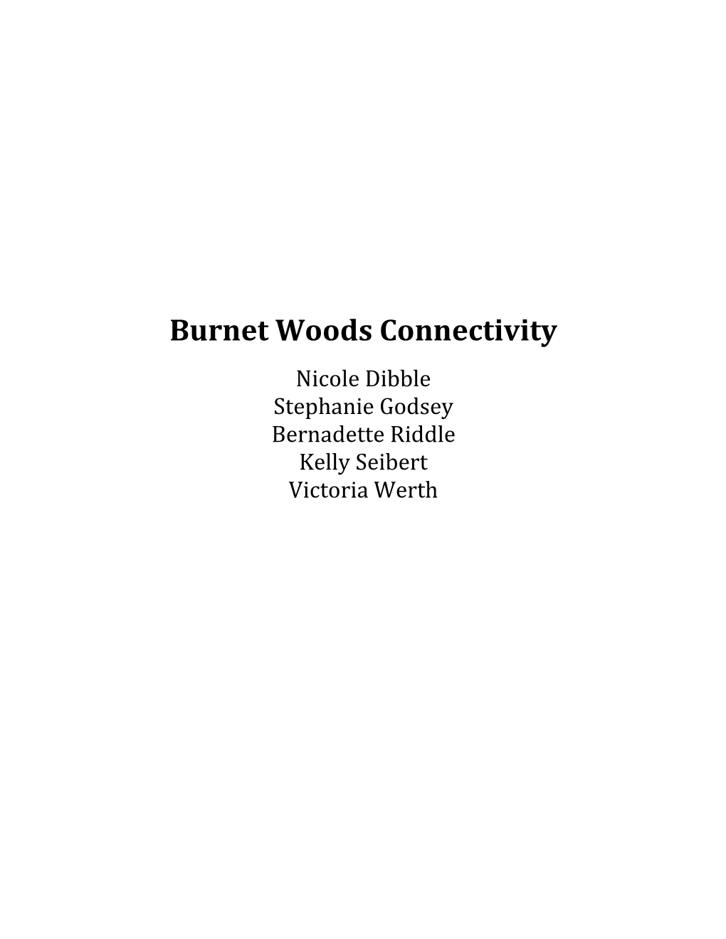 Burnet Woods Connectivity
