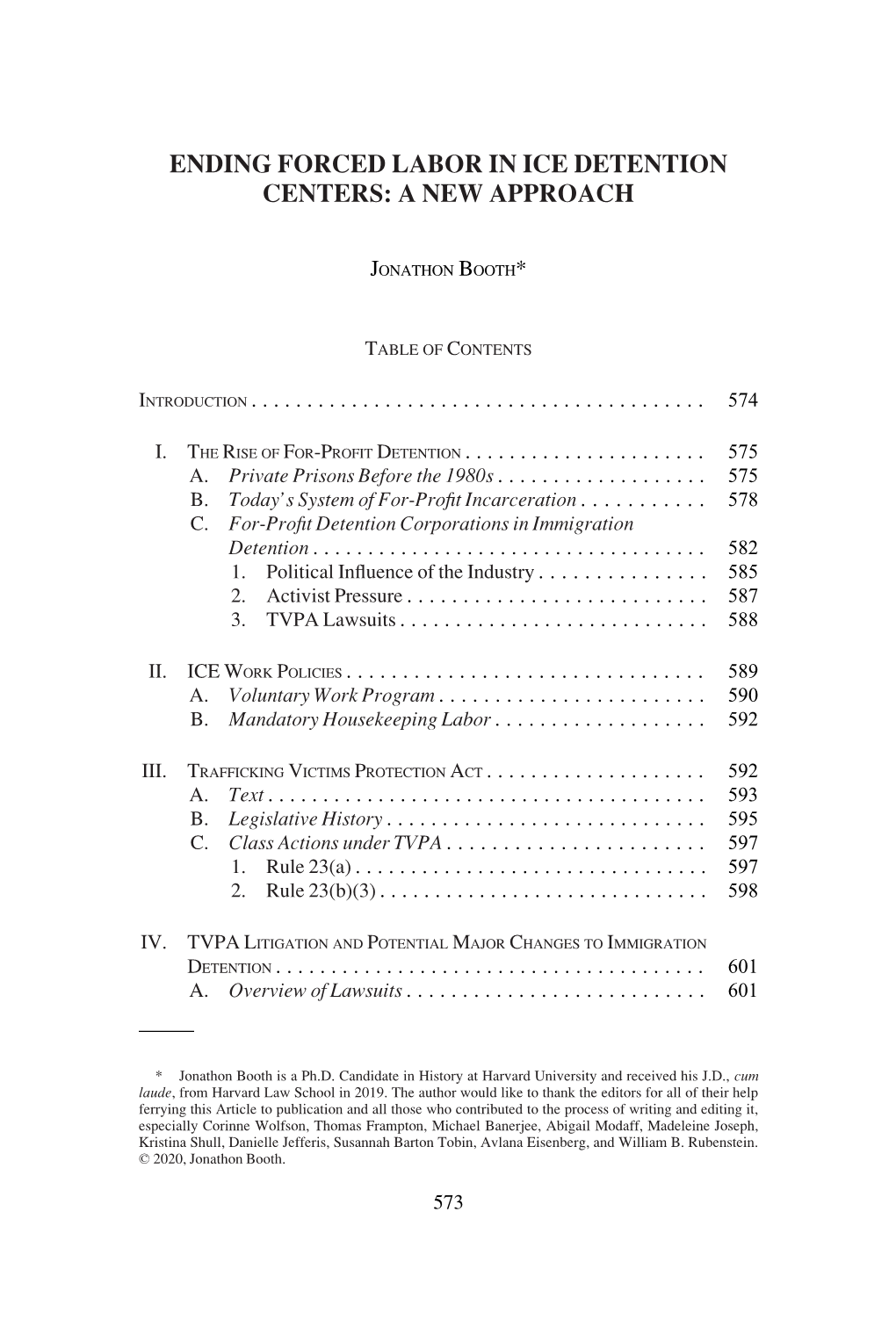 Ending Forced Labor in Ice Detention Centers: a New Approach