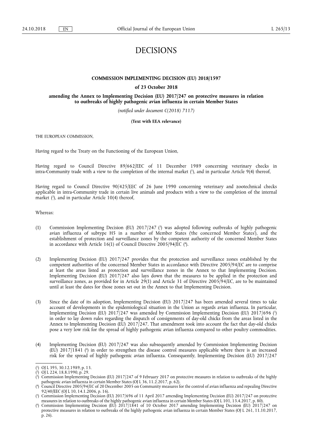 Commission Implementing Decision (Eu)