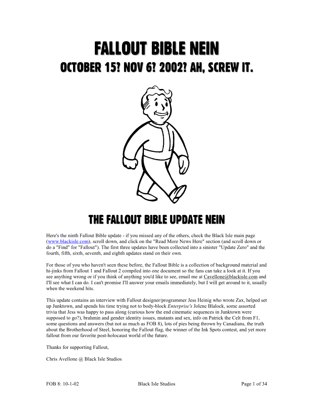 Fallout Bible 9