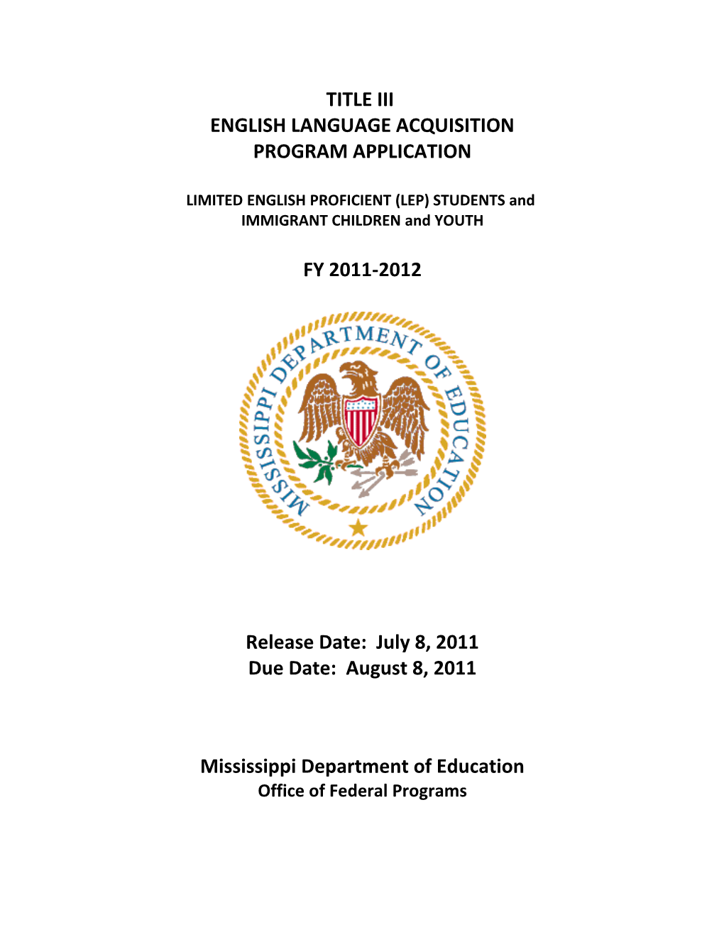 LIMITED ENGLISH PROFICIENT (LEP) STUDENTS And s1