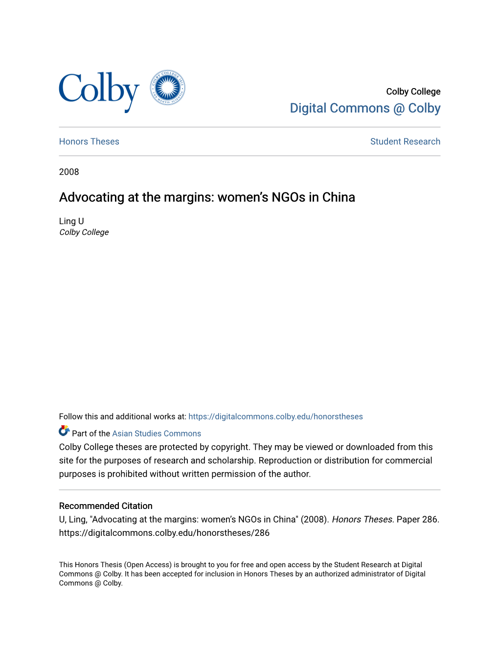 Women's Ngos in China