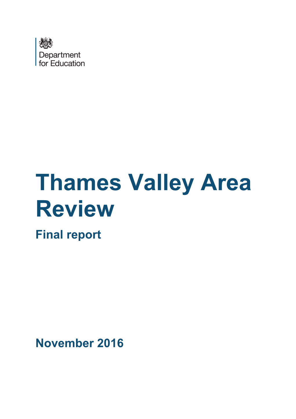 Thames Valley Area Review Final Report