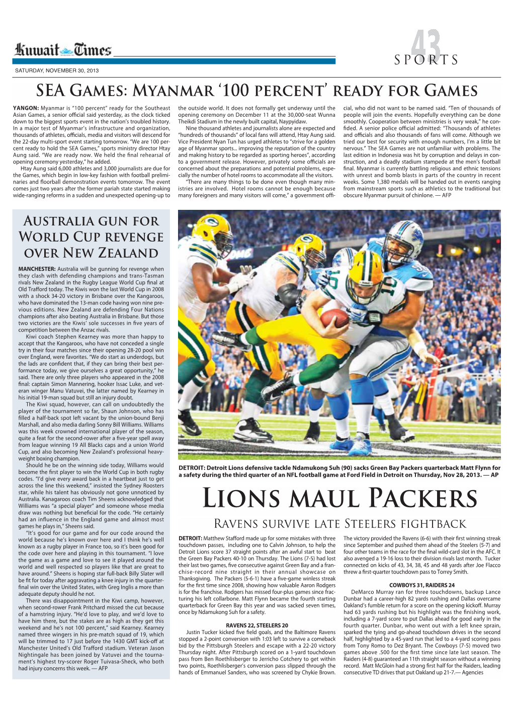 Lions Maul Packers Williams Was “A Special Player” and Someone Whose Media Draw Was Nothing but Beneficial for the Code