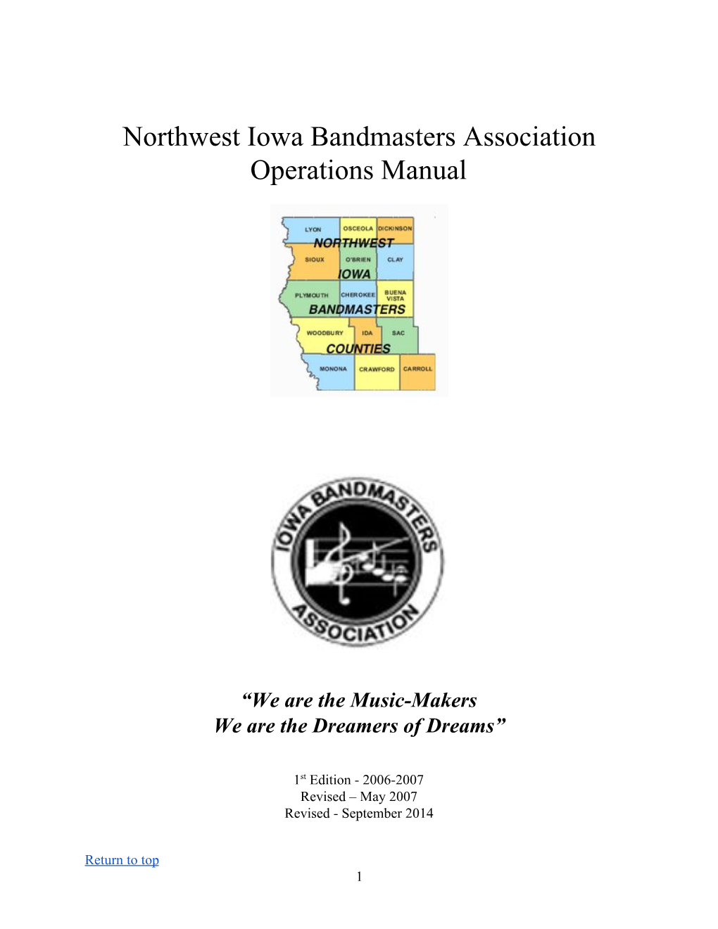 NWIBA Operations Manual