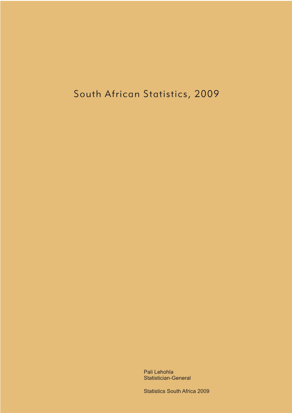 South African Statistics, 2009