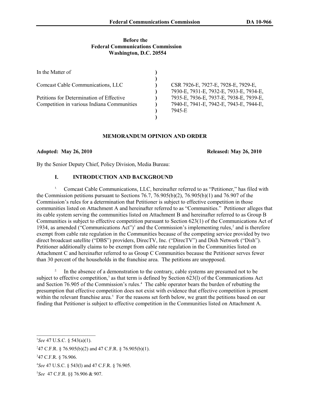 Memorandum Opinion and Order s15