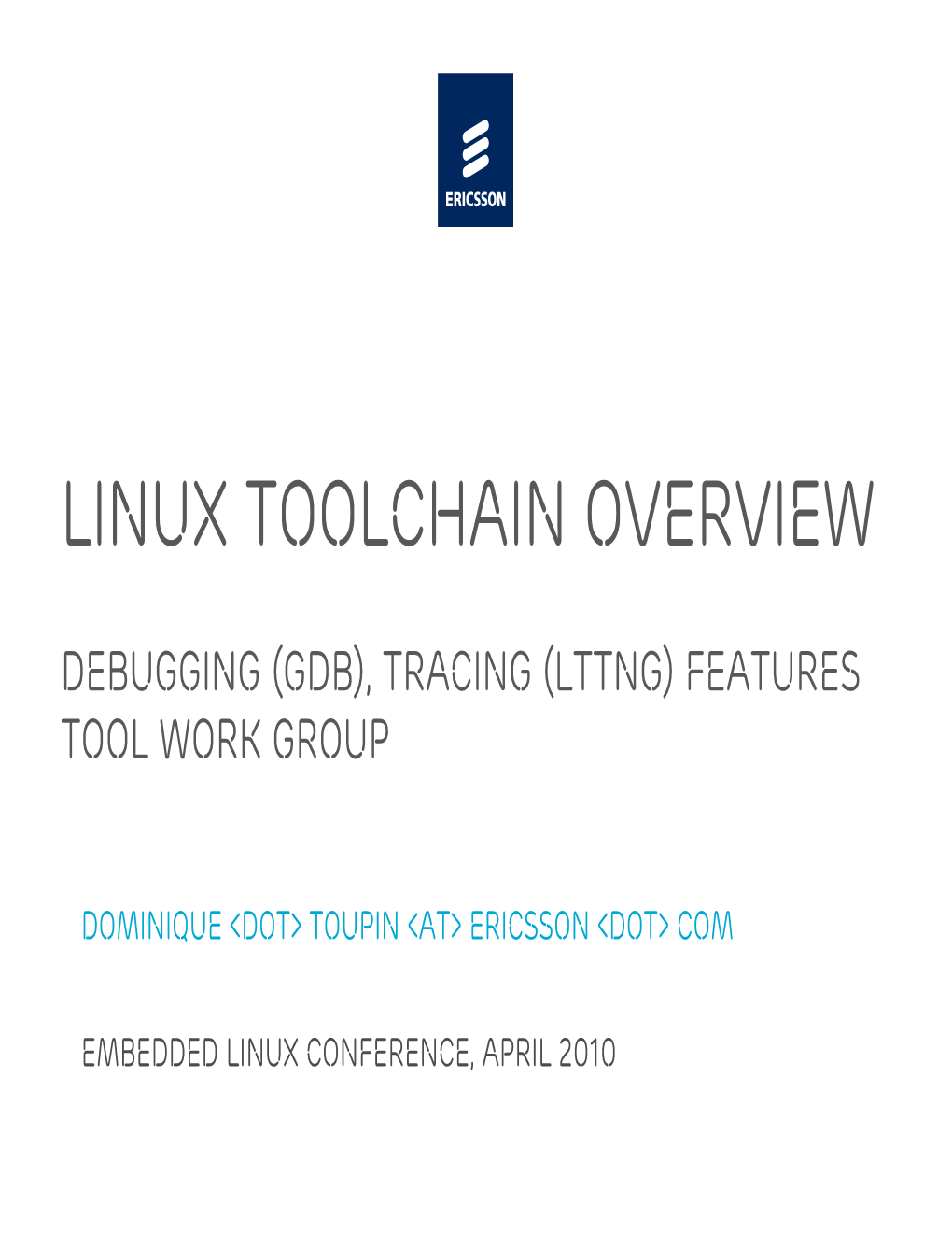 Linux Toolchain Overview
