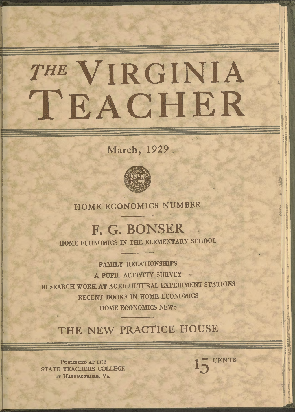 The Virginia Teacher, Vol. 10, Iss. 3, March 1929