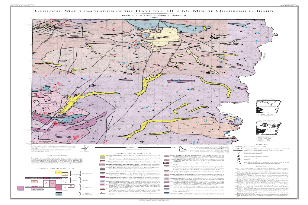 Geologic Map Compilation of the Hamilton