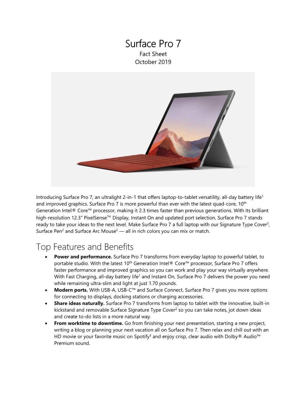 Microsoft Surface Pro 7