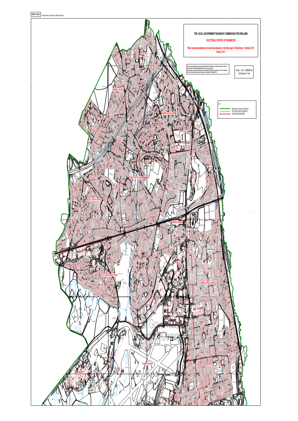 ELECTORAL REVIEW of RUSHMOOR Final Recommendations for Ward Boundaries in the Borough of Rushmoor October 2011 Sheet 2 of 3