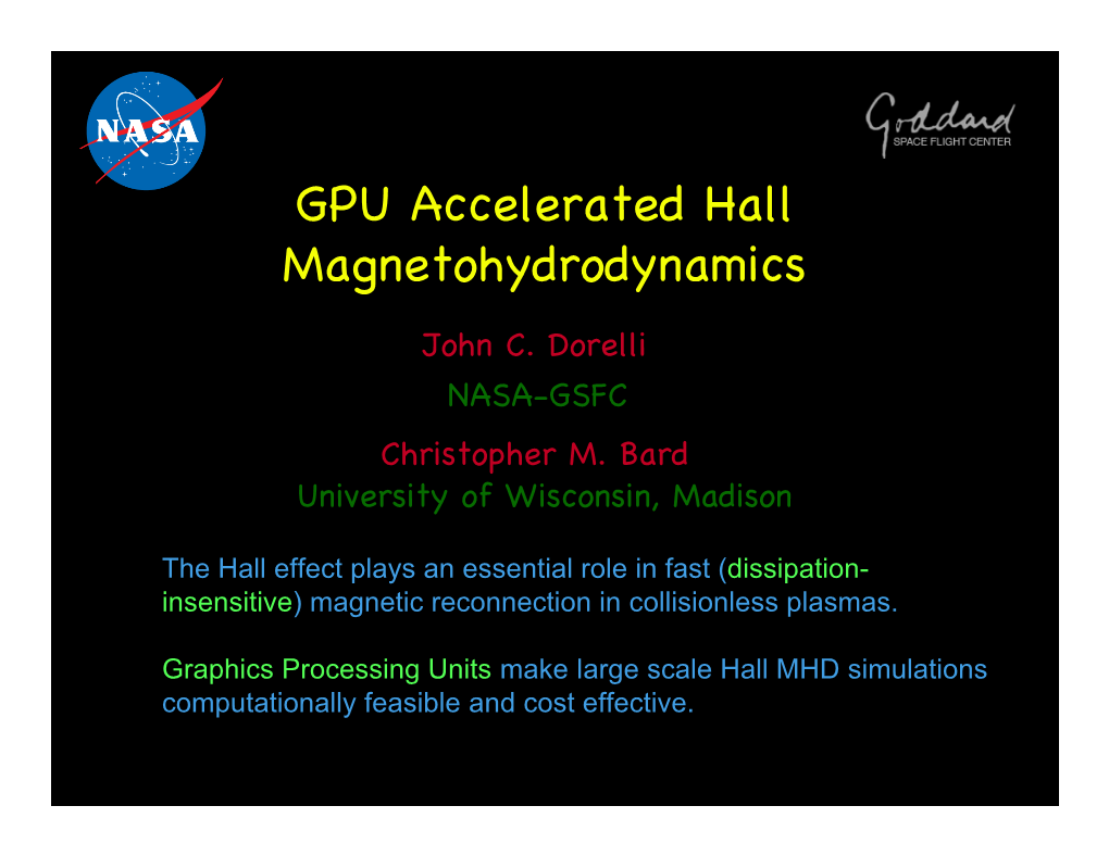 GPU Accelerated Hall Magnetohydrodynamics