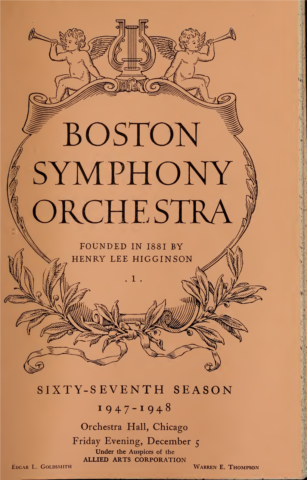 Boston Symphony Orchestra Concert Programs, Season 67, 1947-1948, Trip