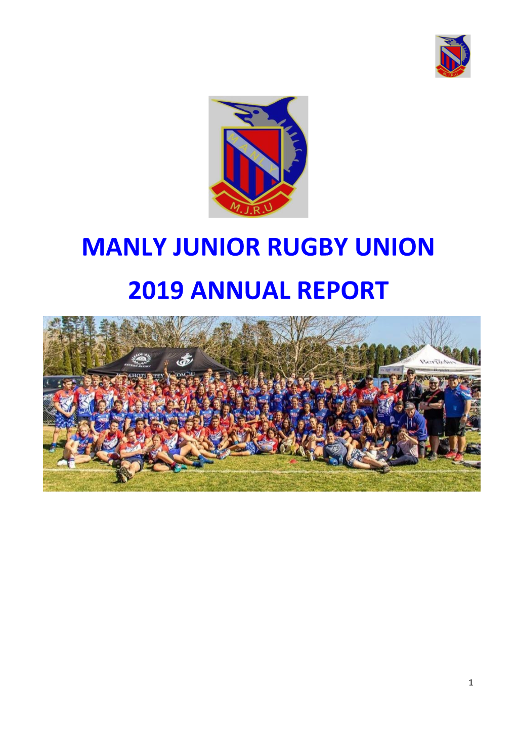 Manly Junior Rugby Union 2019 Annual Report