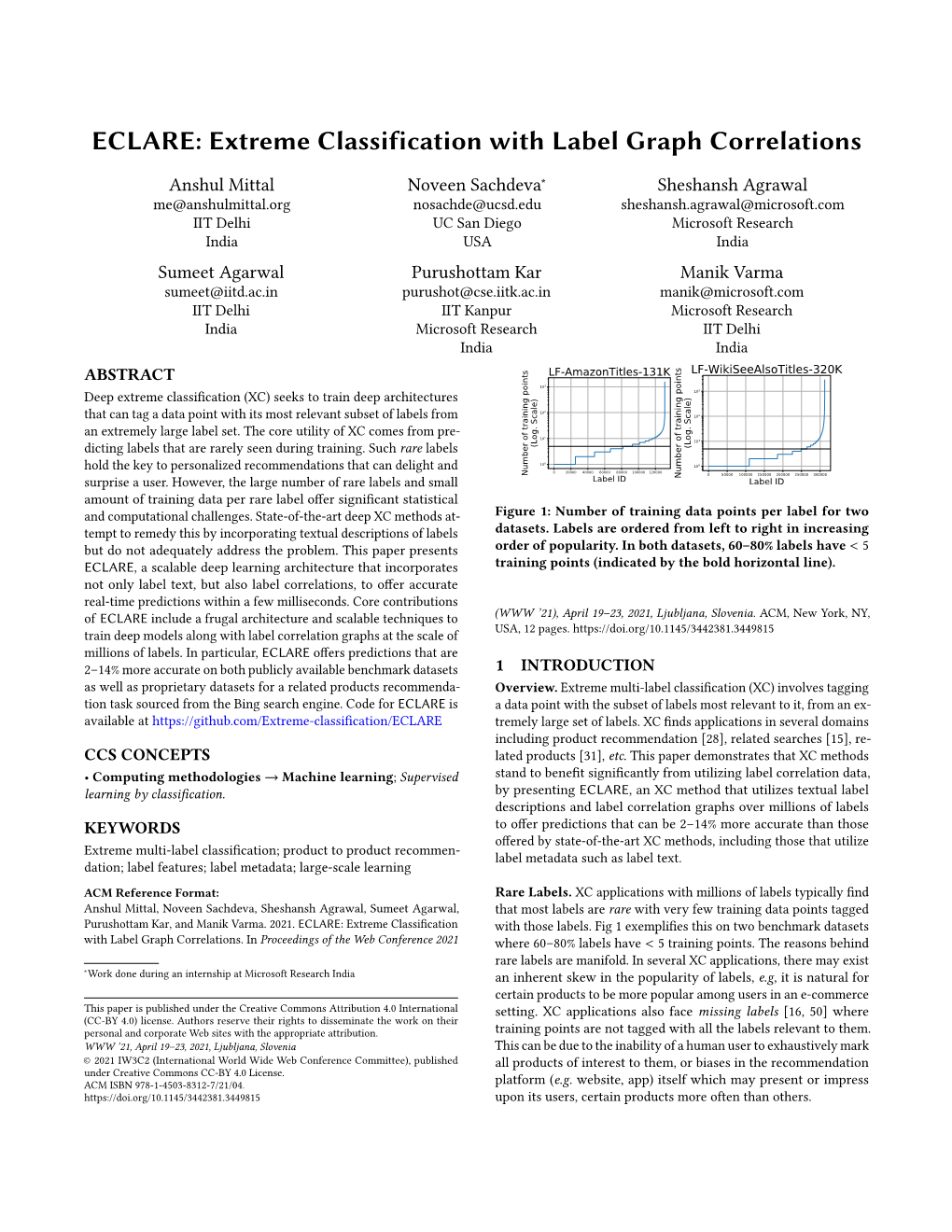 Extreme Classification with Label Graph Correlations