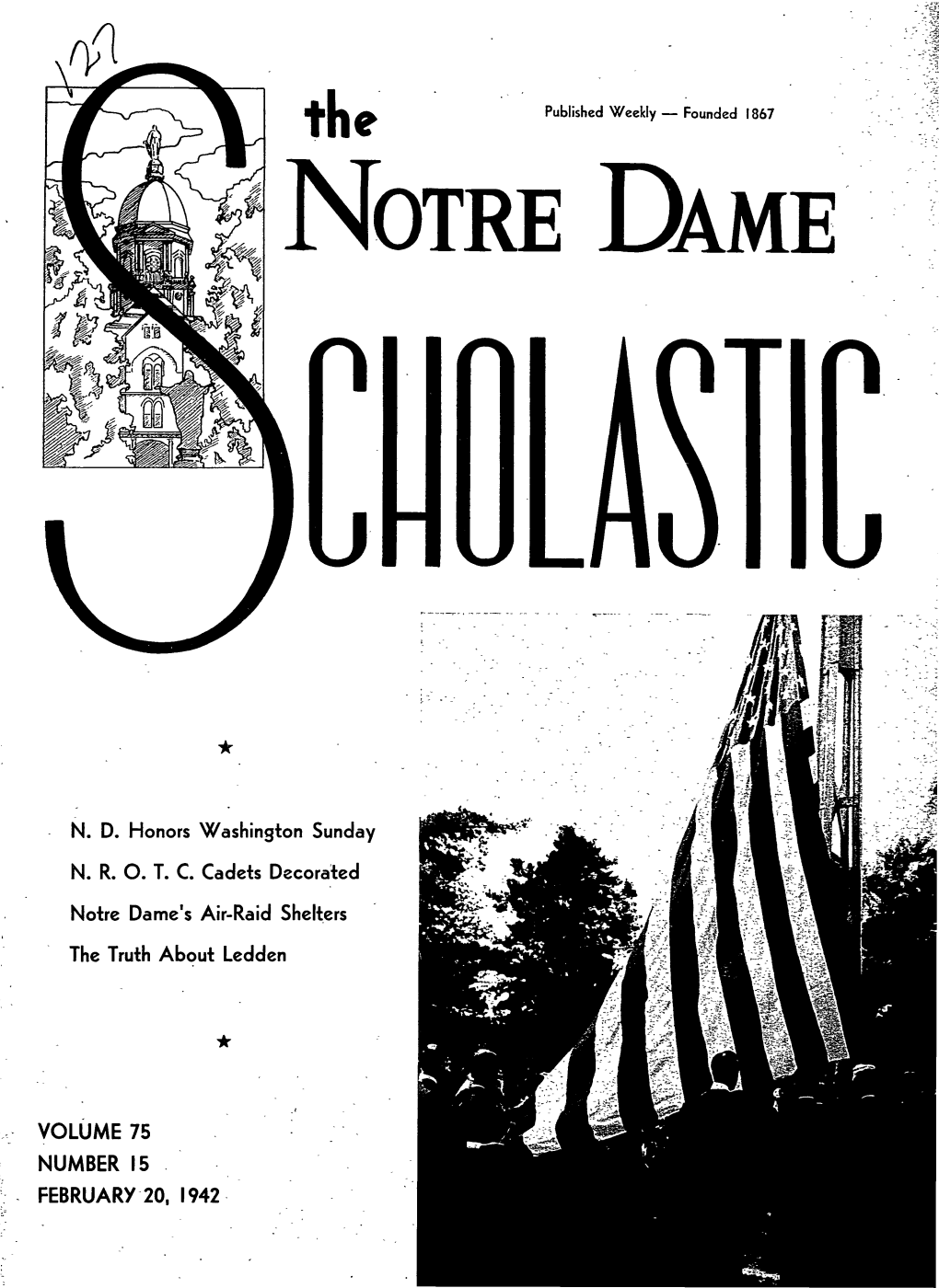 Notre Dame Scholastic, Vol. 75, No. 15