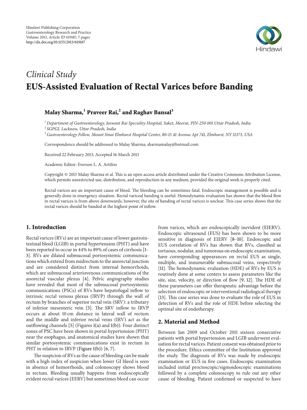 EUS-Assisted Evaluation of Rectal Varices Before Banding
