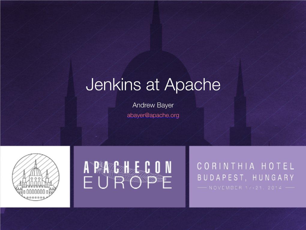 Jenkins at Apache