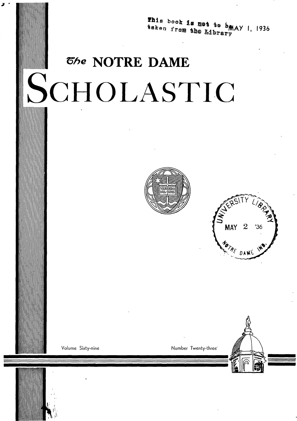 Notre Dame Scholastic, Vol. 69, No. 23