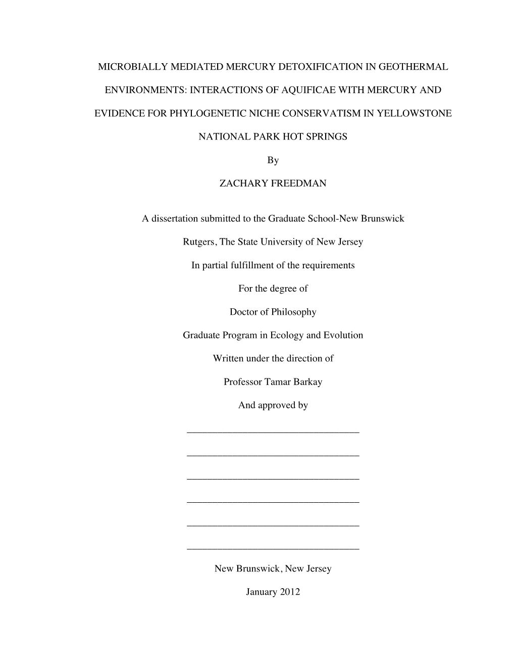 Interactions of Aquificae with Mercury And