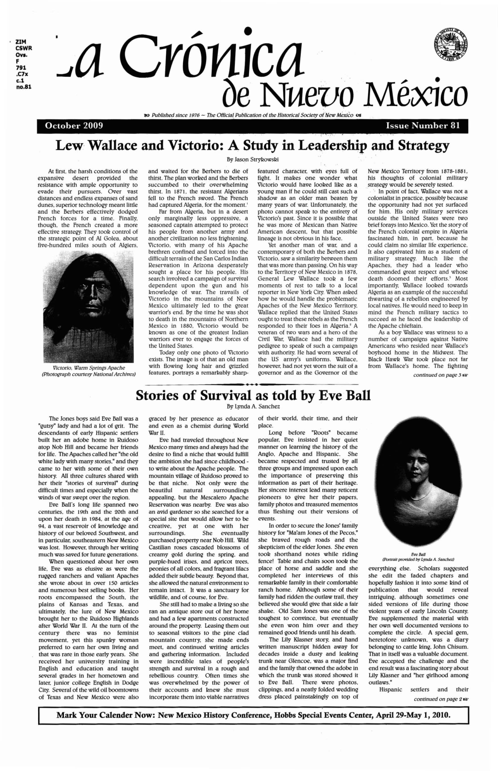 Issue No. 81: October 2009