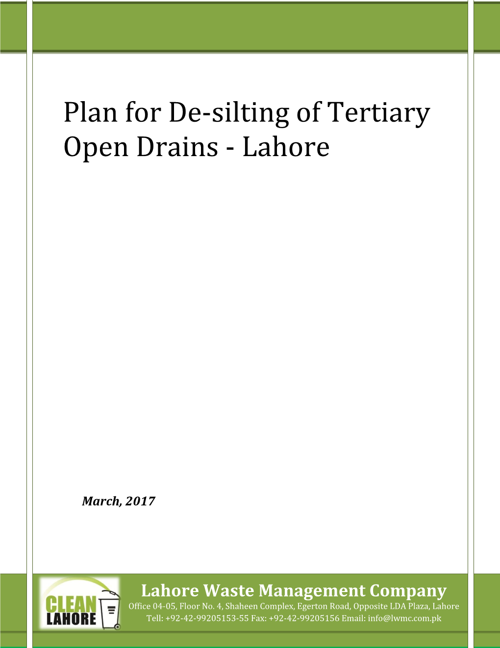 Desilting Plan-2017