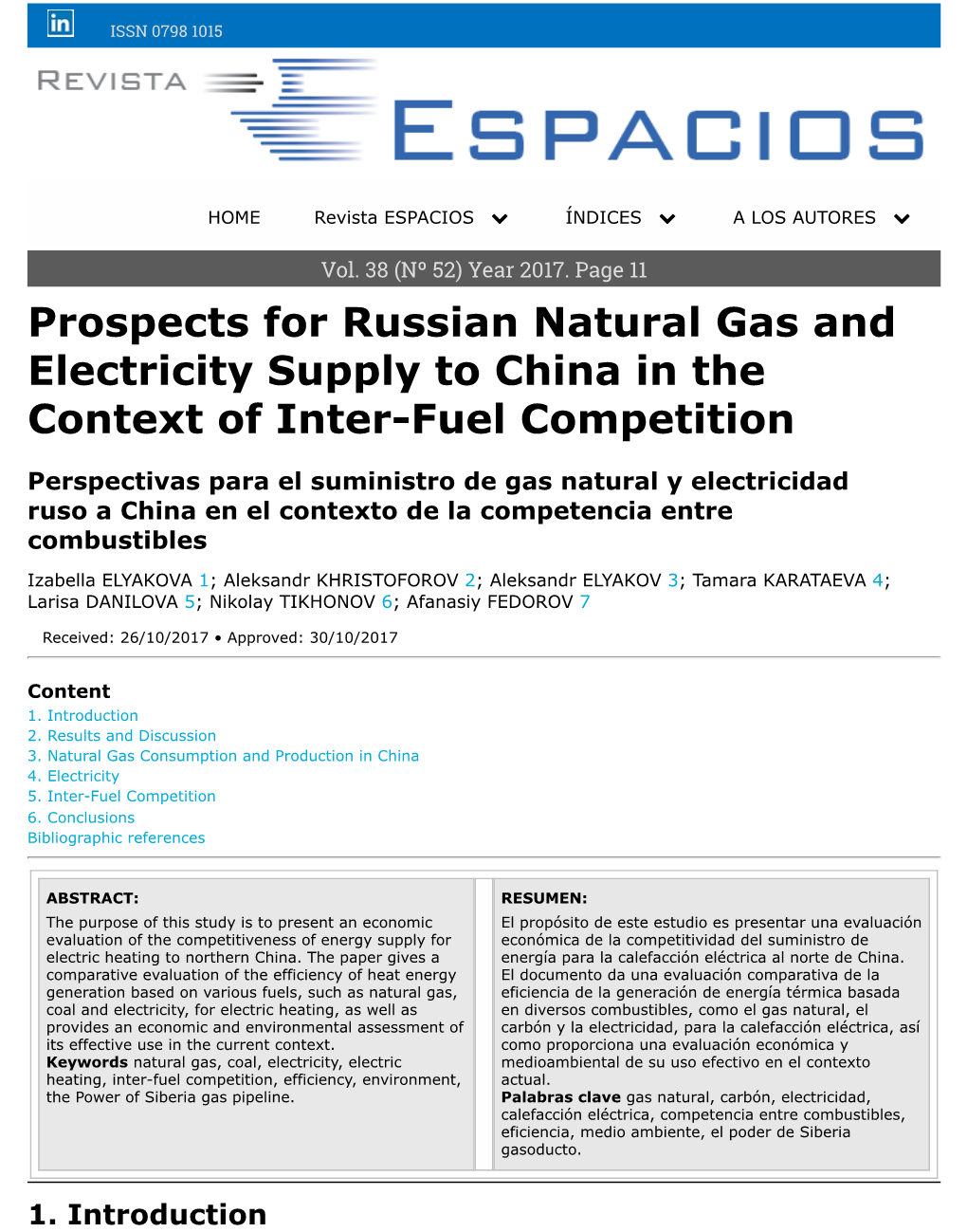 Prospects for Russian Natural Gas and Electricity Supply to China in the Context of Inter-Fuel Competition