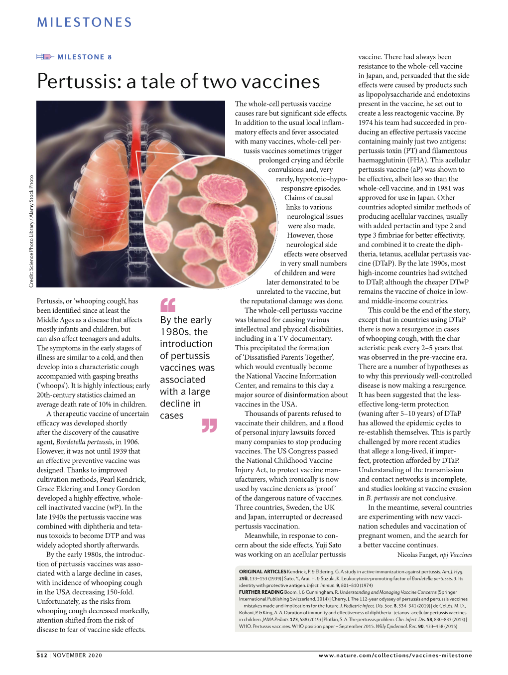 Pertussis: a Tale of Two Vaccines