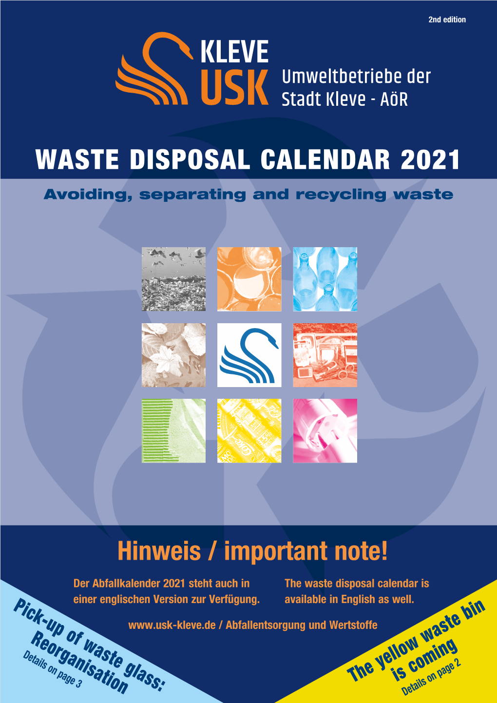 WASTE DISPOSAL CALENDAR 2021 Avoiding, Separating and Recycling Waste