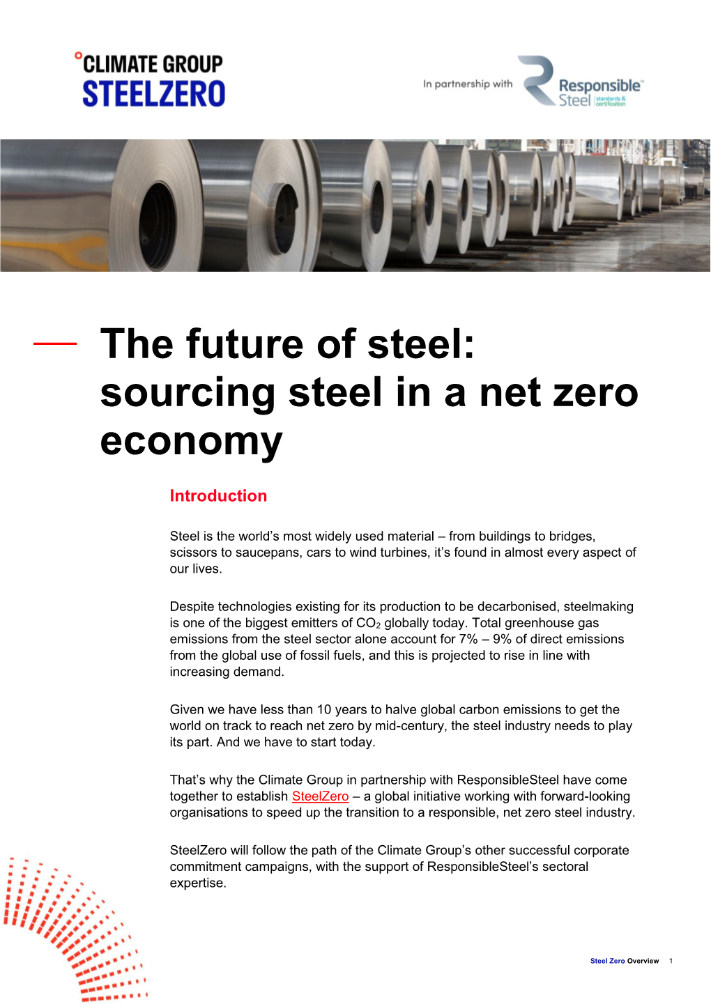 Sourcing Steel in a Net Zero Economy