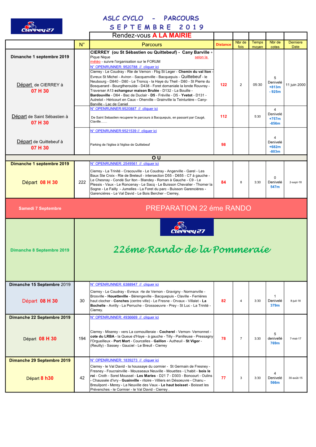 22Éme Rando De La Pommeraie