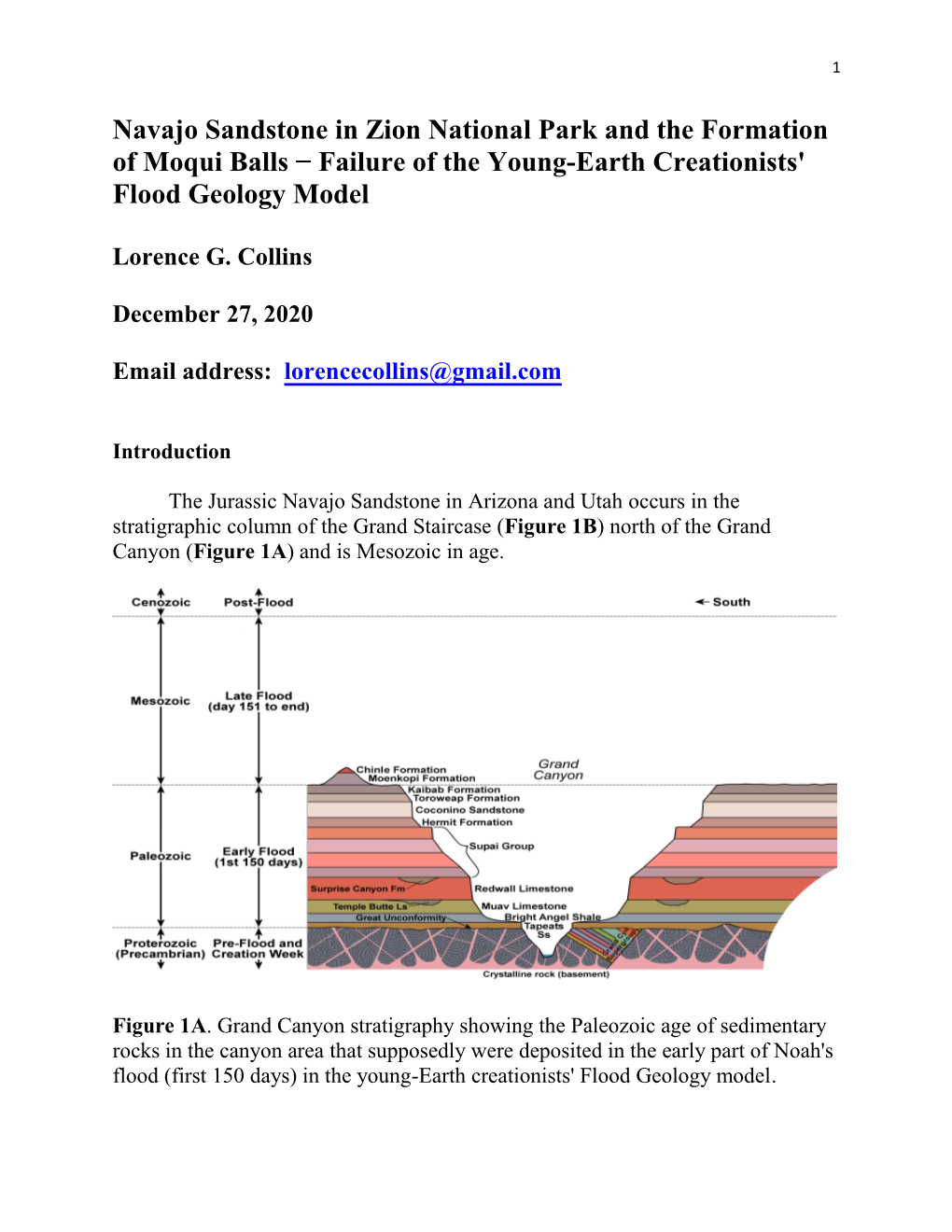 Navajo Sandstone in Zion National Park and the Formation of Moqui Balls − Failure of the Young-Earth Creationists' Flood Geology Model