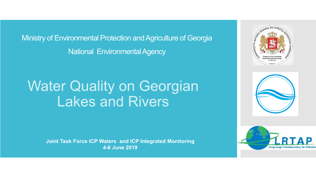 Water Quality on Georgian Lakes and Rivers