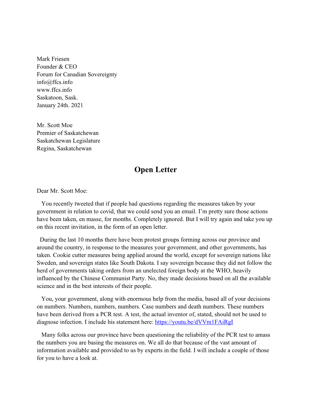 2Nd Letter to Scott Moe.Pdf