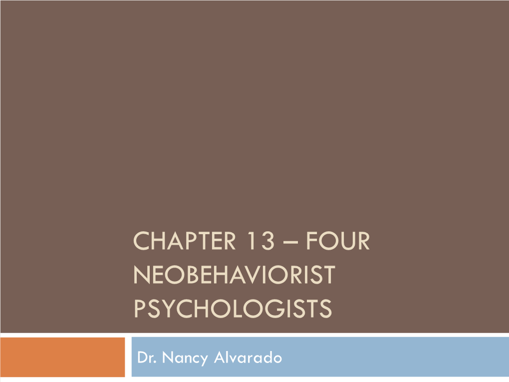 Chapter 4 – Wilhelm Wundt and the Founding of Psychology