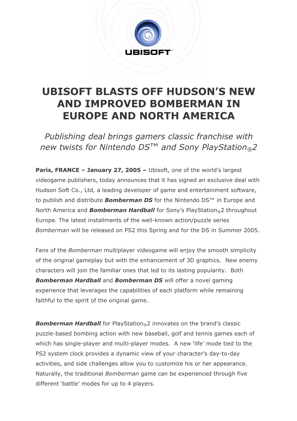 Ubisoft Blasts Off Hudson's New and Improved