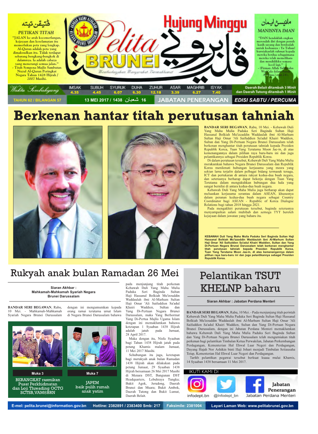 Pelita Brunei 13 Mei 2015