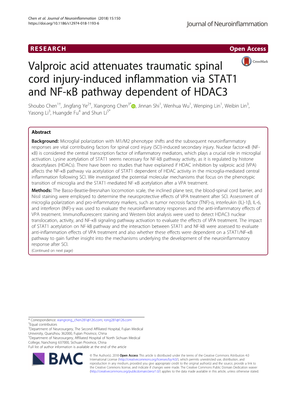 Valproic Acid Attenuates Traumatic