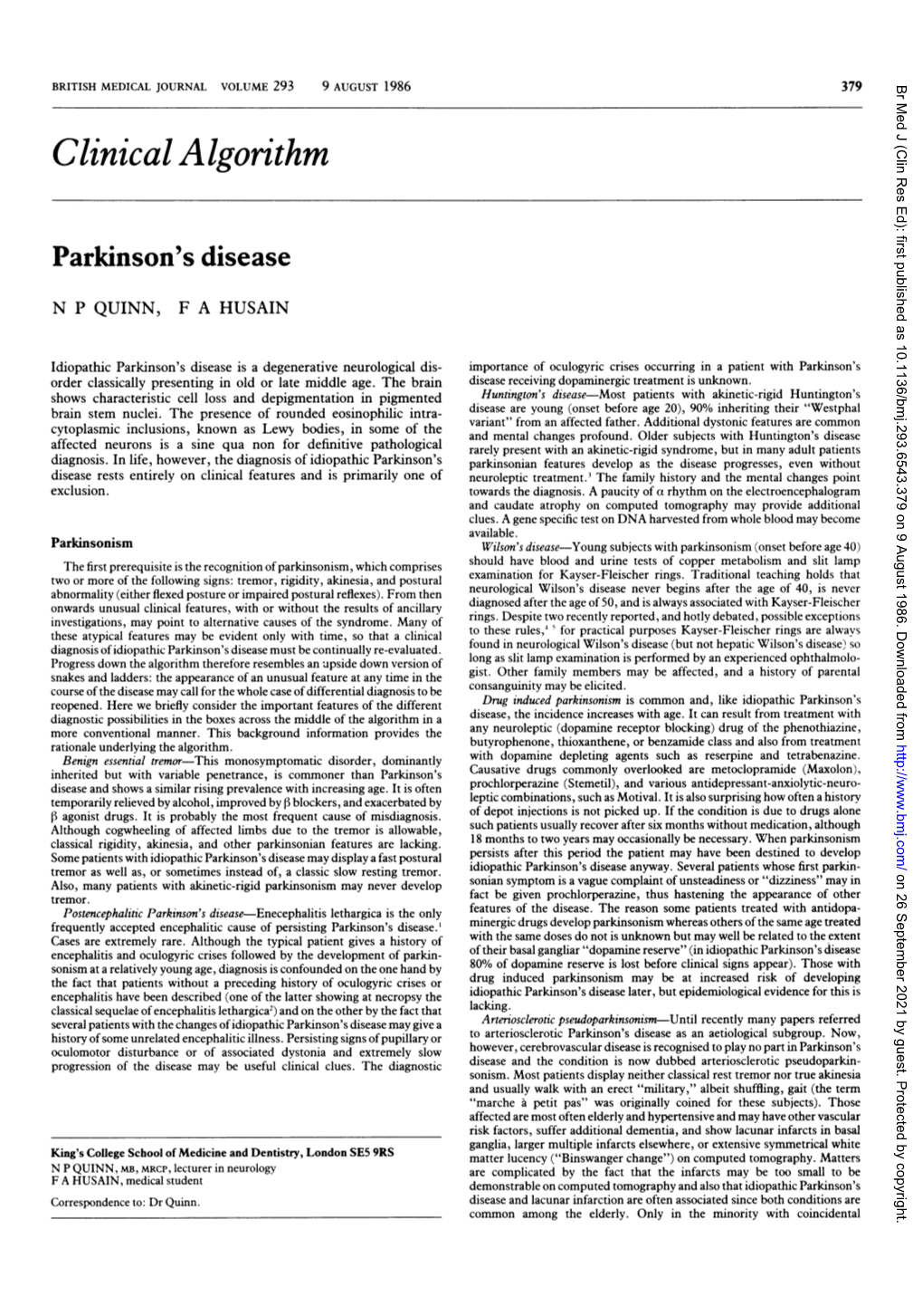 Parkinson's Disease