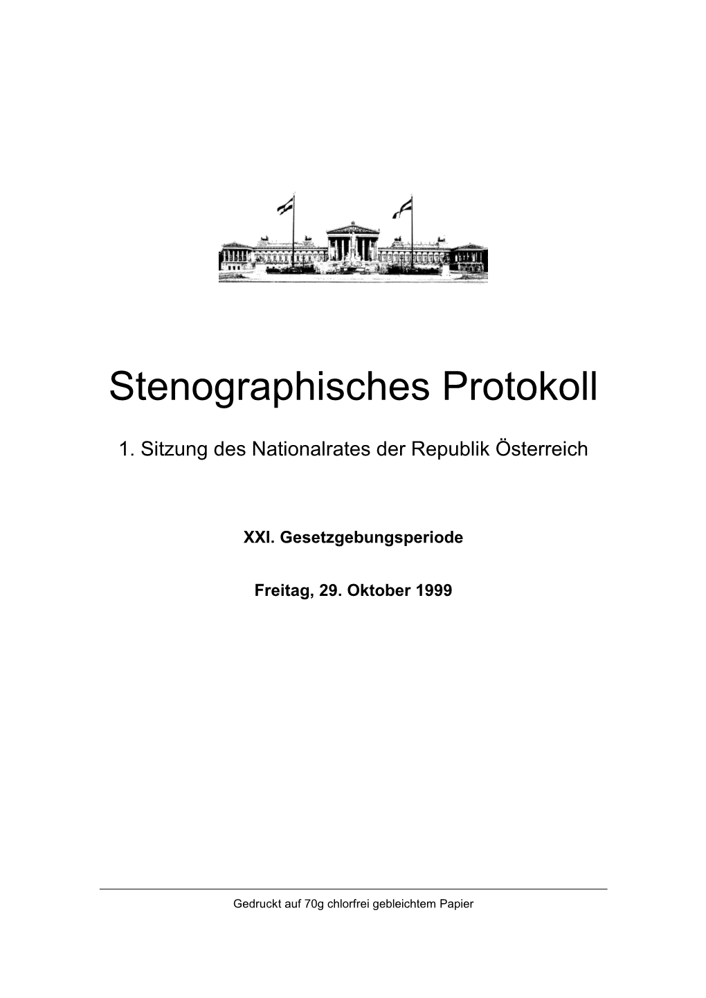 Stenographisches Protokoll