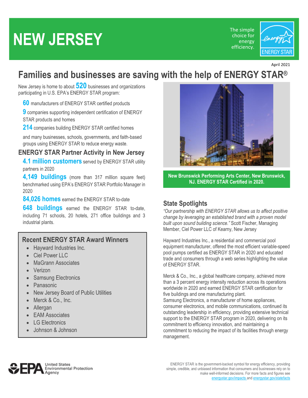 New Jersey ENERGY STAR Partners