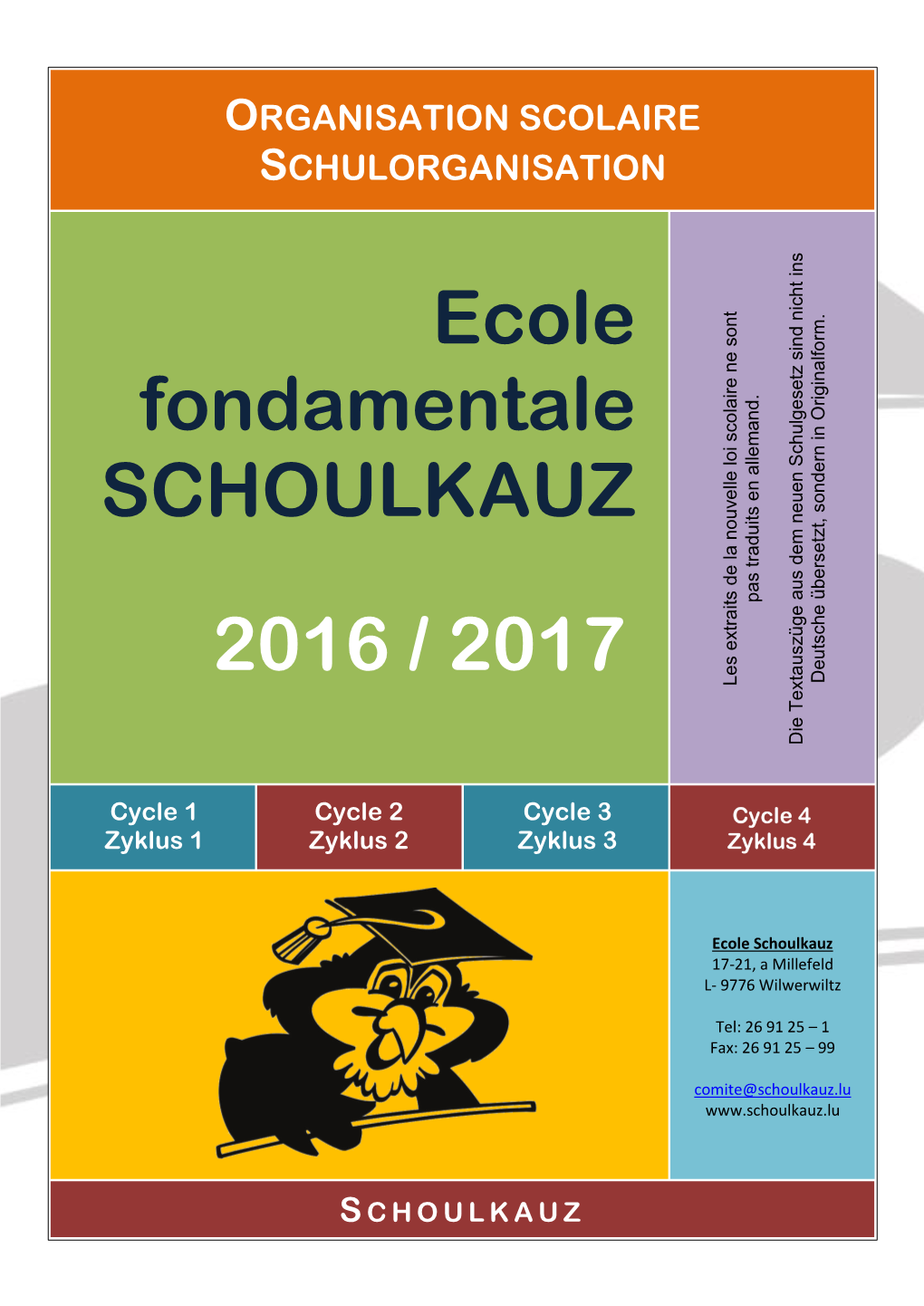 2016 / 2017 Originalform Deutschesondernübersetzt, in Nenouvelleloi Lesscolaire Sont La De Extraits