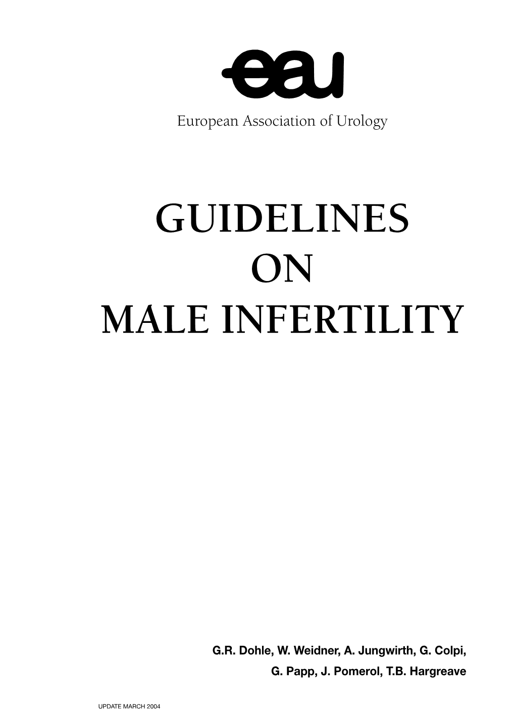 Guidelines on Male Infertility