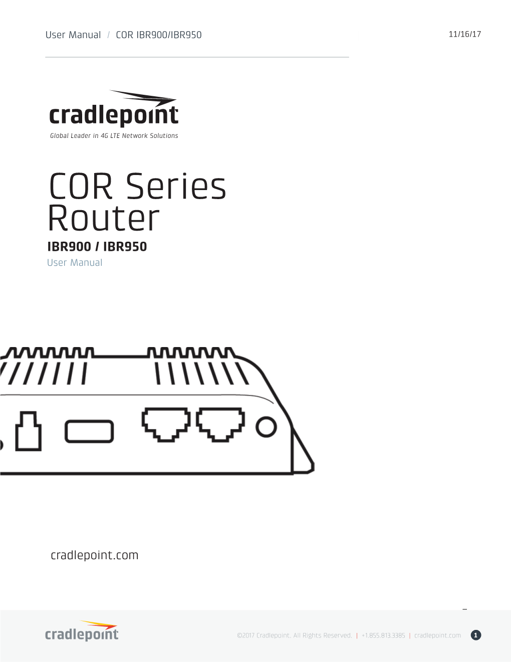 COR Series Router IBR900 / IBR950 User Manual