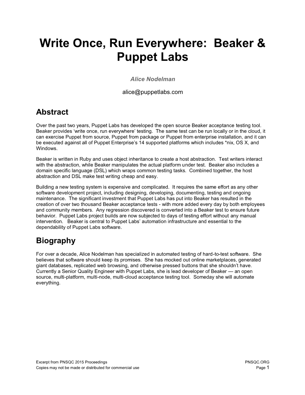 Beaker & Puppet Labs