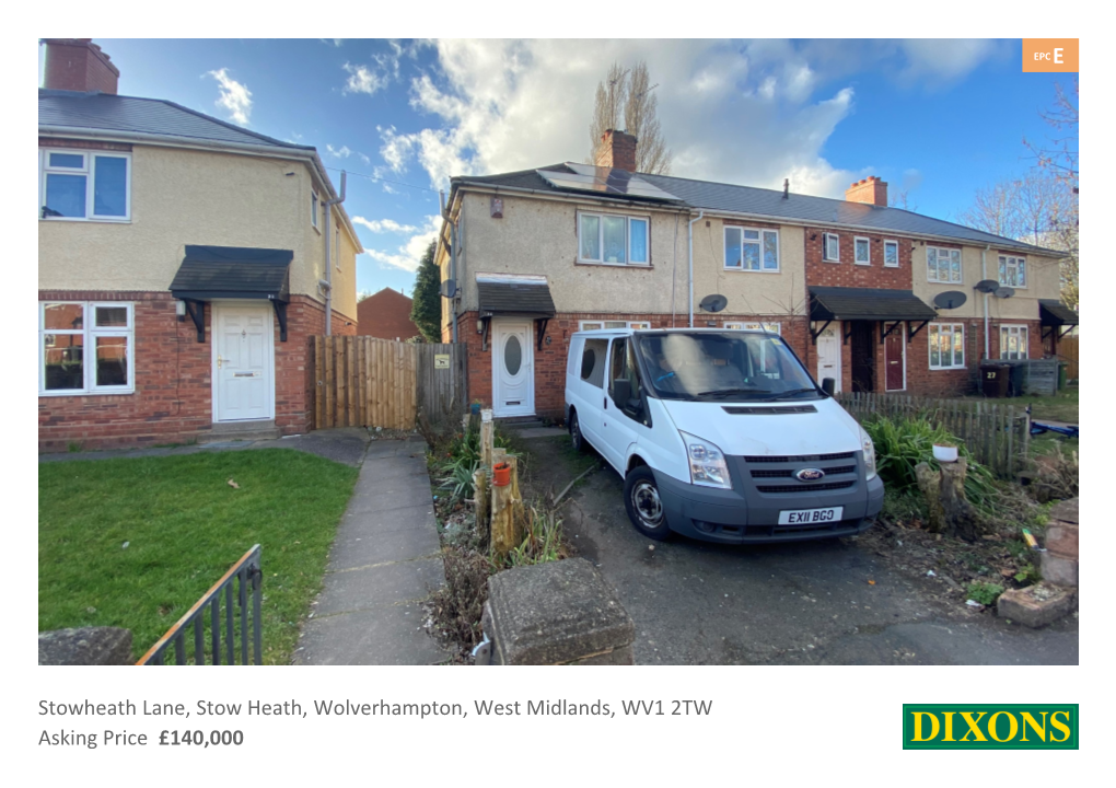 Stowheath Lane, Stow Heath, Wolverhampton, West Midlands, WV1 2TW Asking Price £140,000