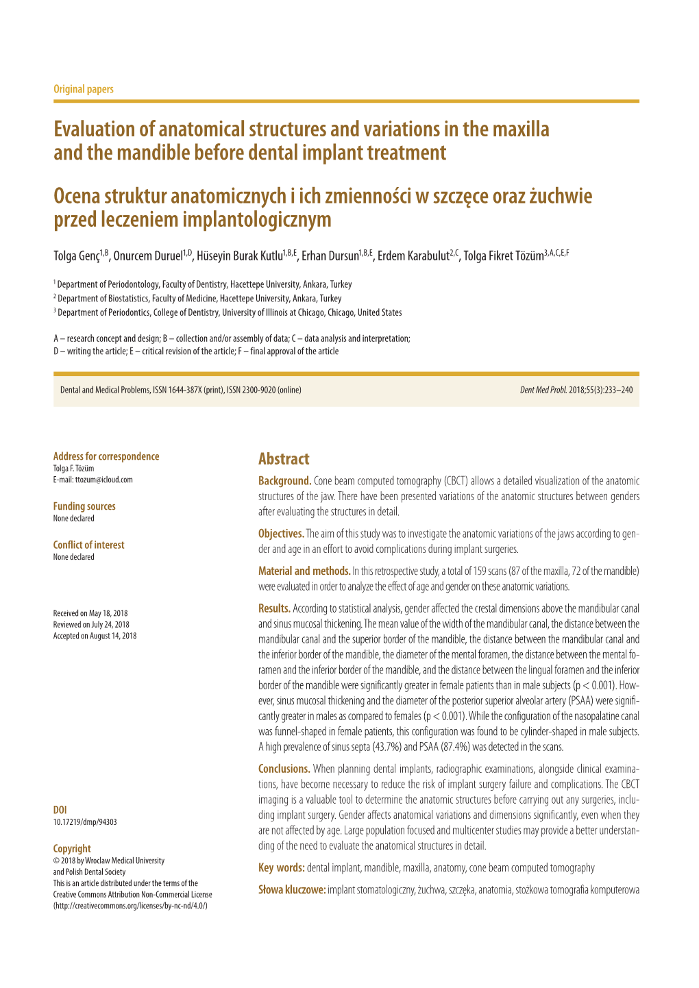 Evaluation of Anatomical Structures and Variations in the Maxilla And