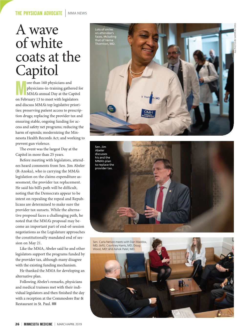 A Wave of White Coats at the Capitol